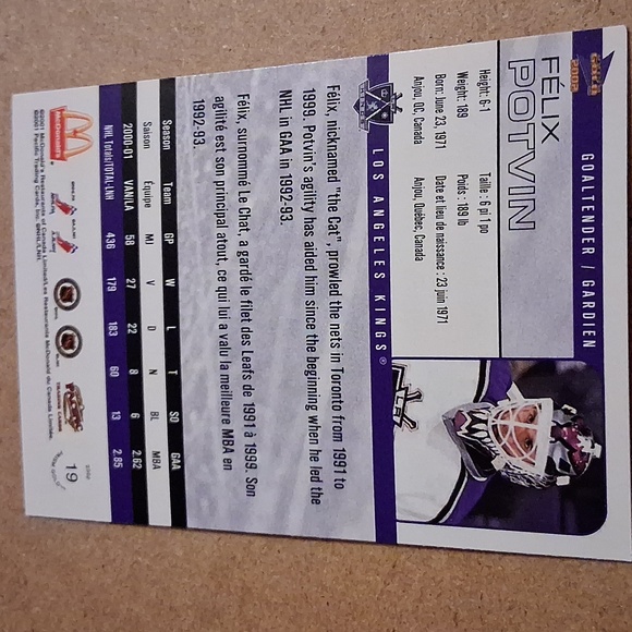 Felix Potvin Hockey Cards Set - Blue and White - Picture 4 of 10